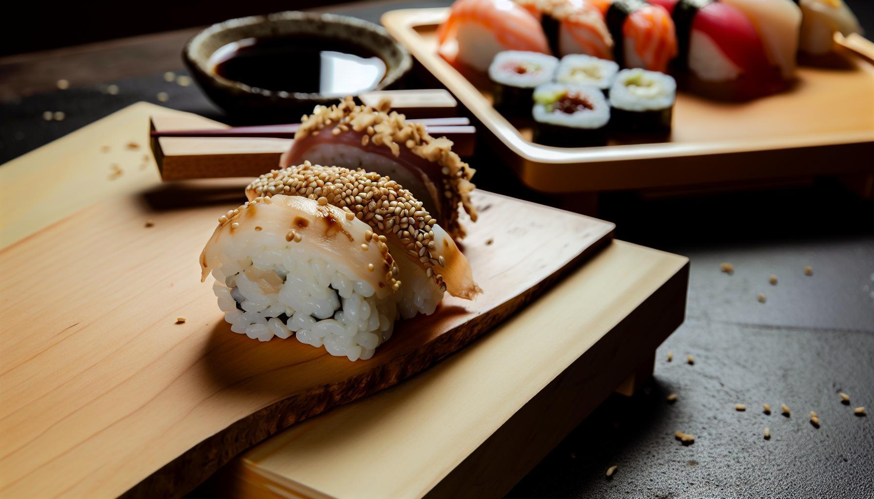 Receta sushi con sésamo: Sushi con sésamo: añade un toque crujiente y aromático