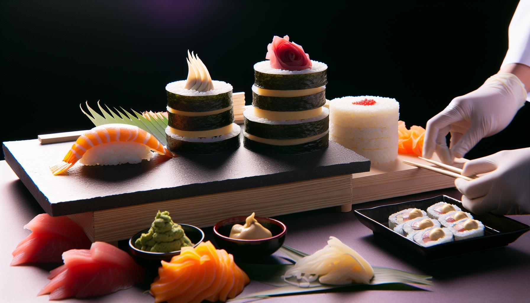 Receta para hacer pastel de sushi: Innovación y sabor en capas