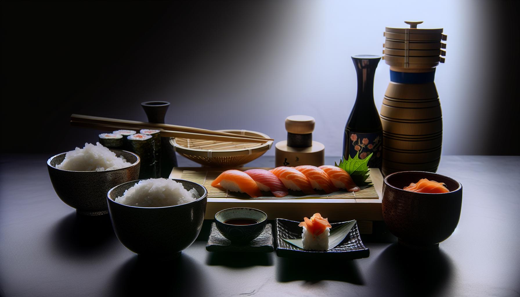 Equipamiento de cocina esencial para hacer sushi