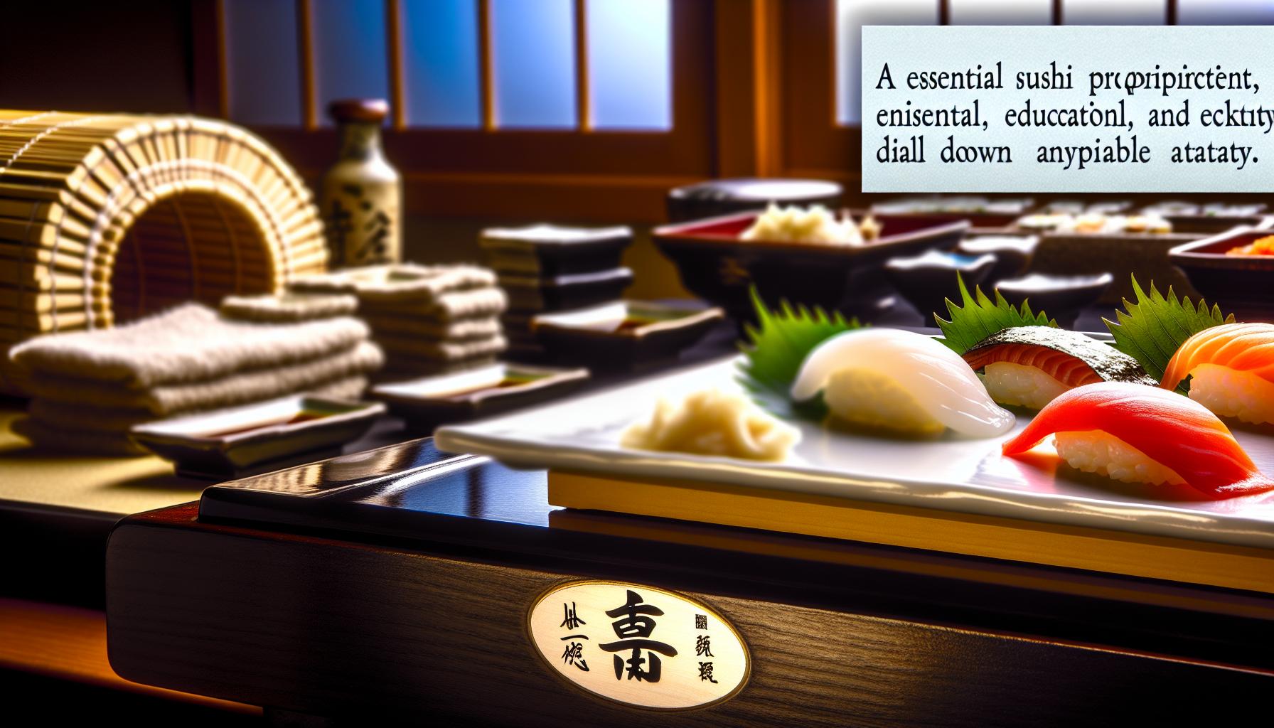 Equipamiento de cocina esencial para preparar sushi