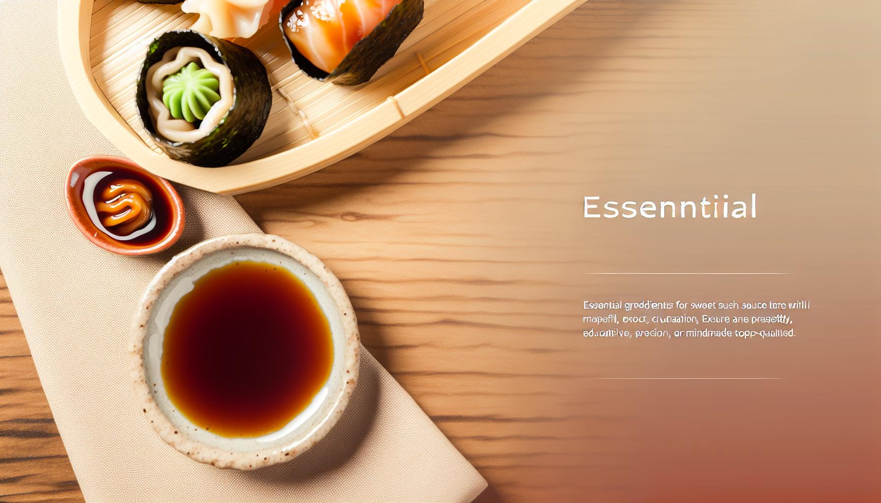 Ingredientes Esenciales para tu Salsa Dulce de Sushi