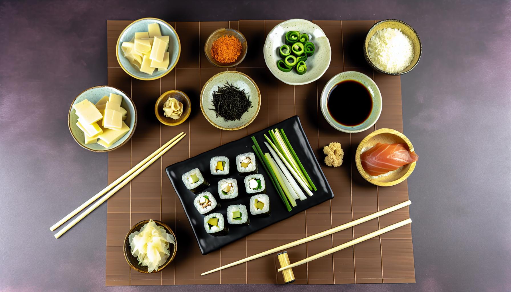 Ingredientes esenciales para tus rolls vegetarianos