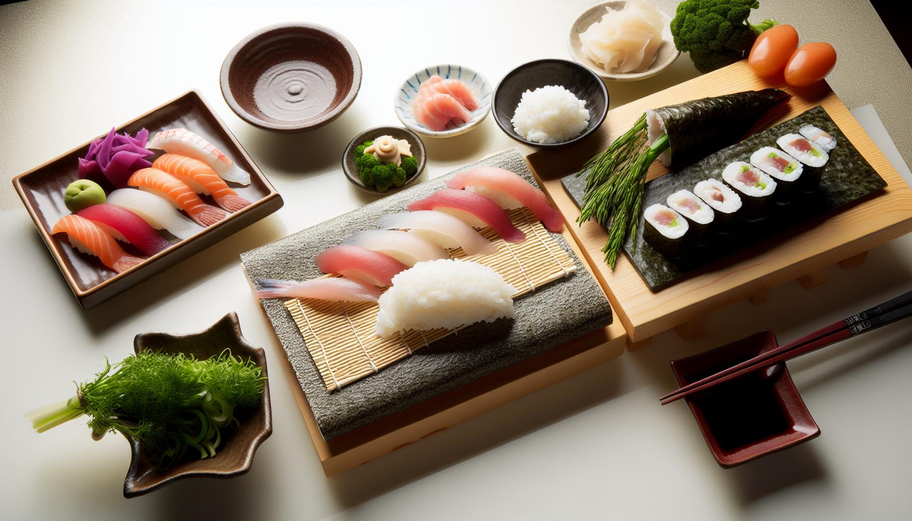 Ingredientes necesarios para hacer sushi en casa