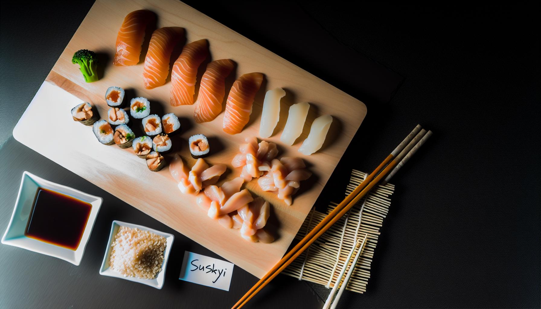 Ingredientes Necesarios para el Pollo Teriyaki Sushi