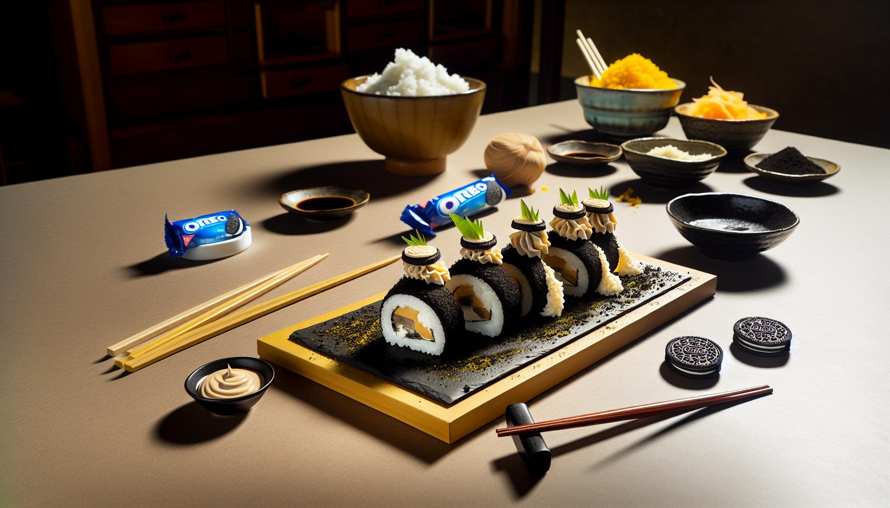 Ingredientes necesarios para tu Sushi de Oreo