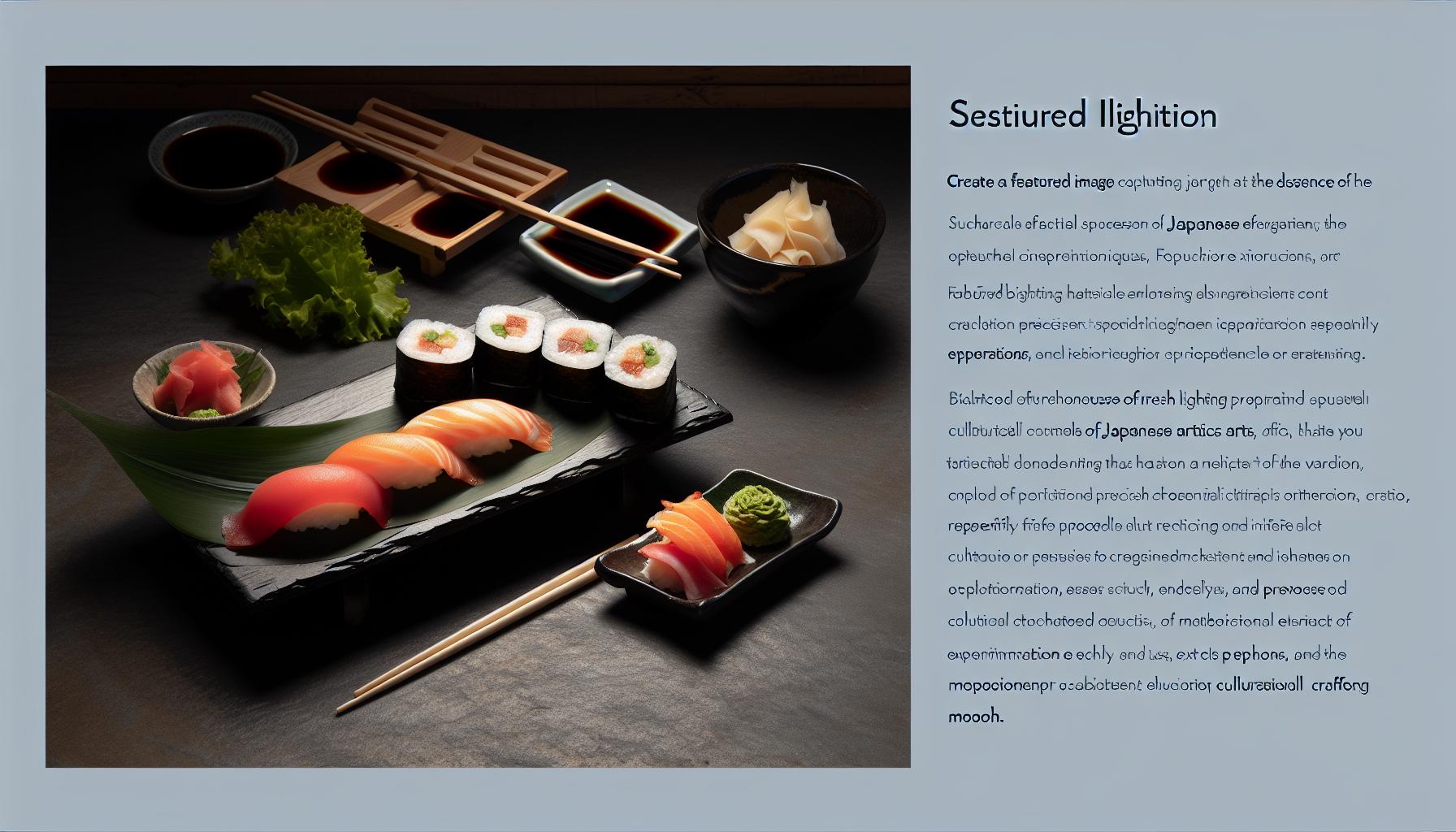 Ingredientes Necesarios para tu Sushi Perfecto