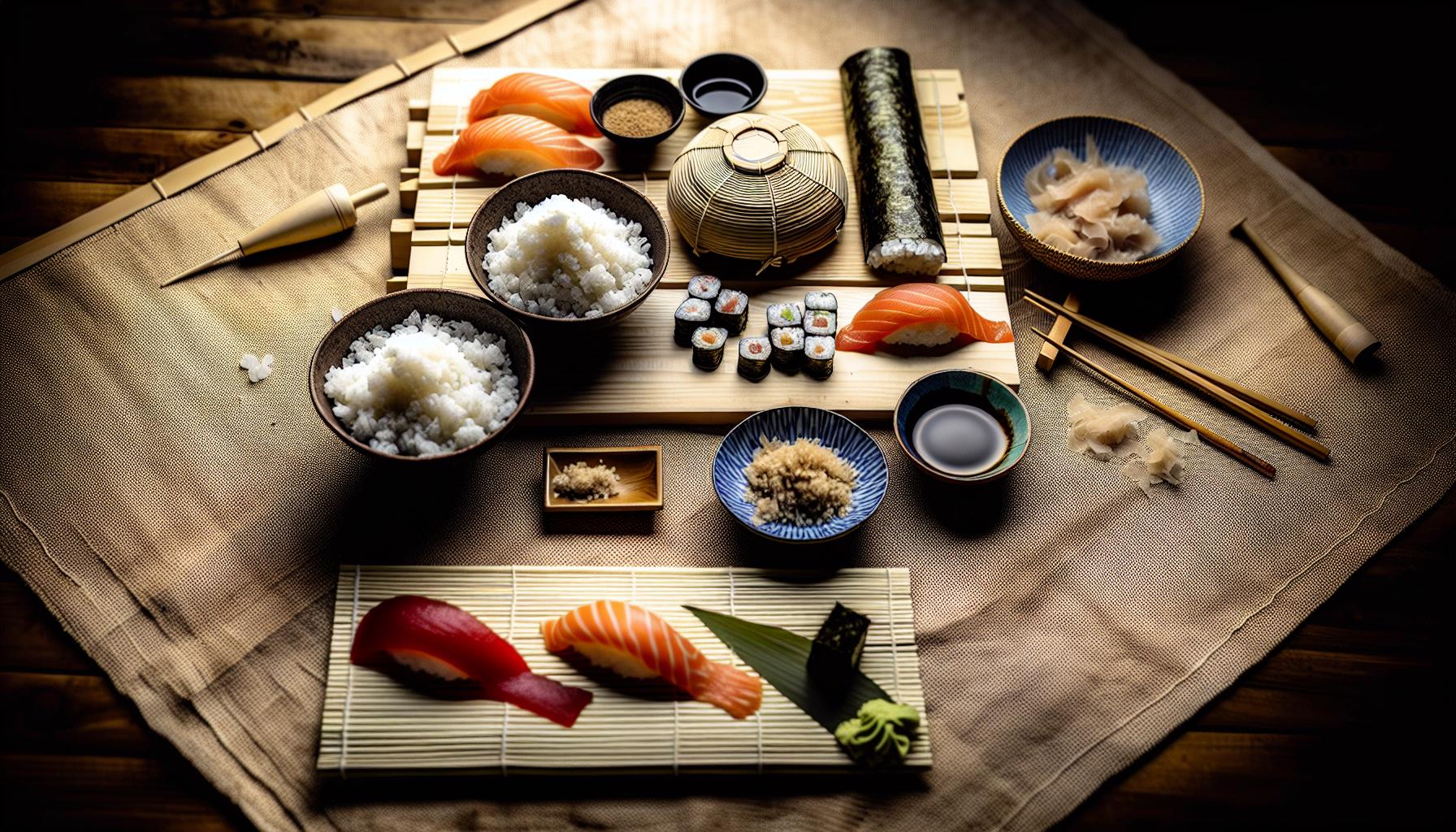 Ingredientes que necesitarás para hacer arroz de sushi