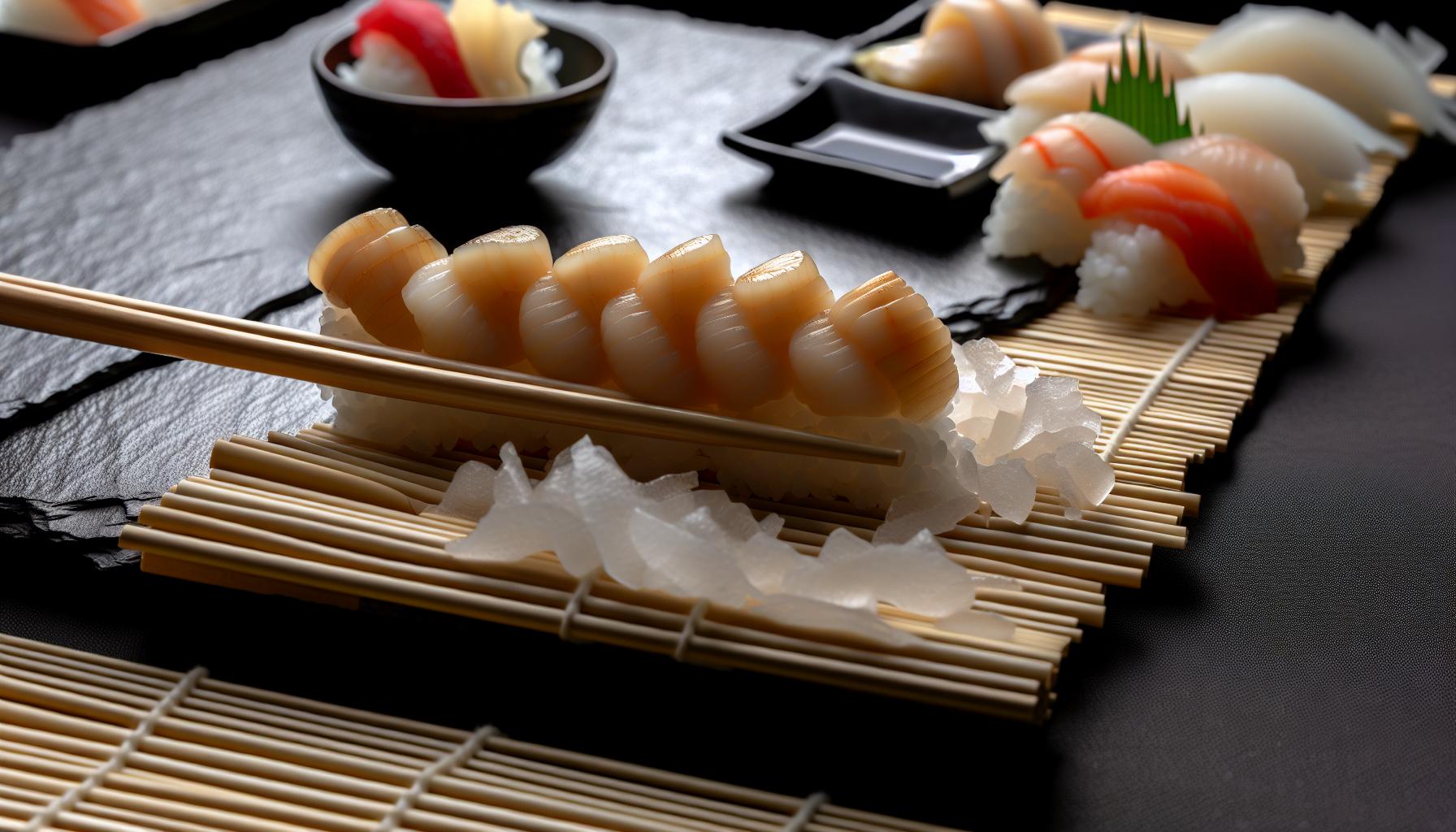 Ingredientes que necesitarás para las vieiras sushi