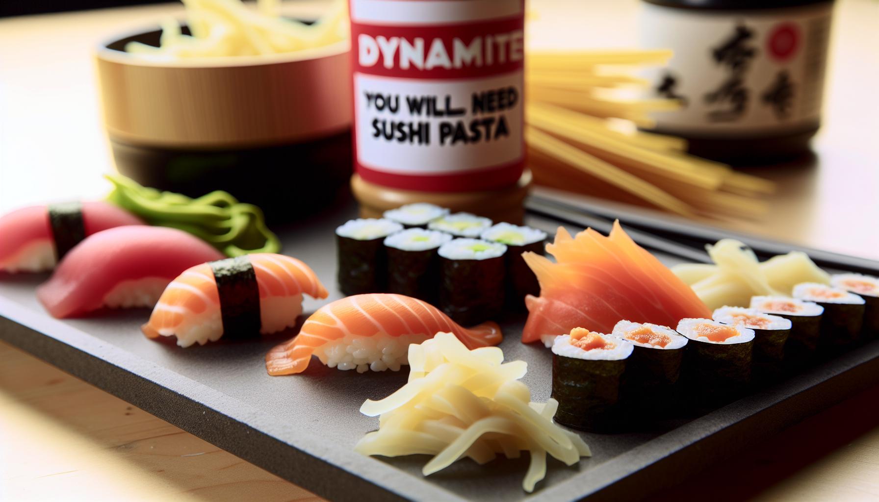 Ingredientes que Necesitarás para la Pasta Dinamita Sushi