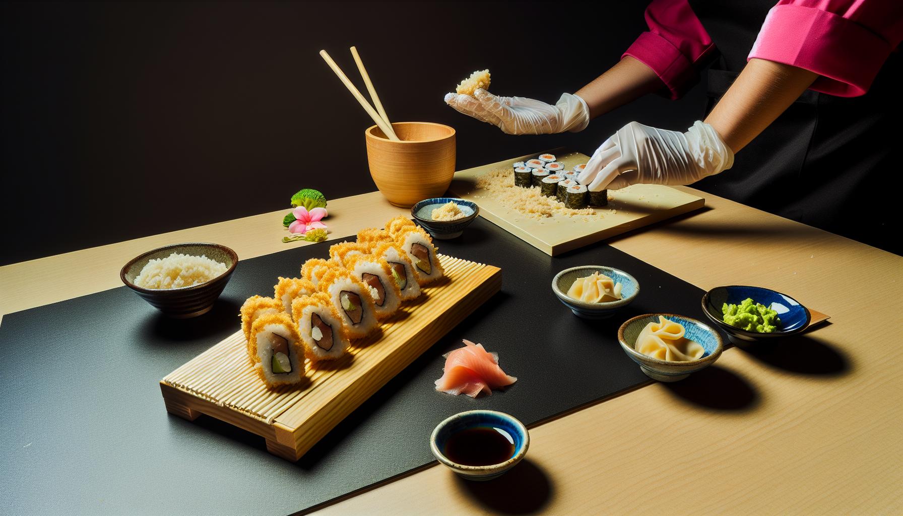 Ingredientes que necesitarás para el sushi empanizado