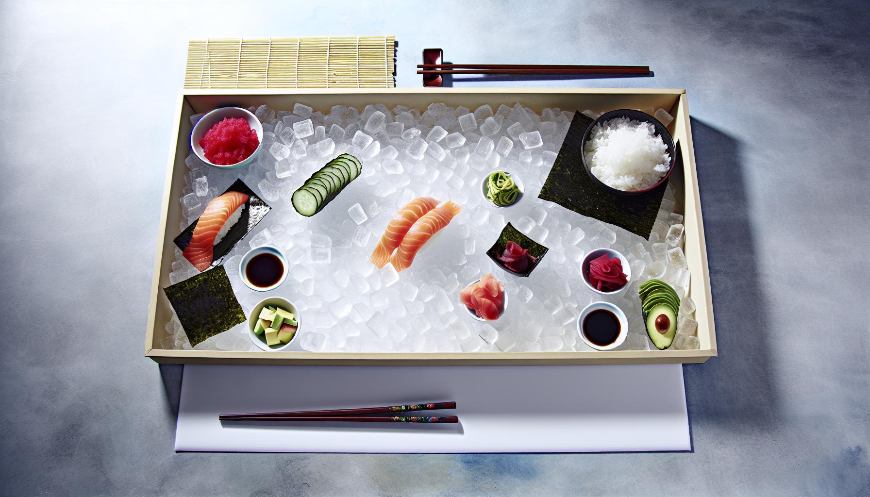 Ingredientes que necesitarás para sushi en cubitera