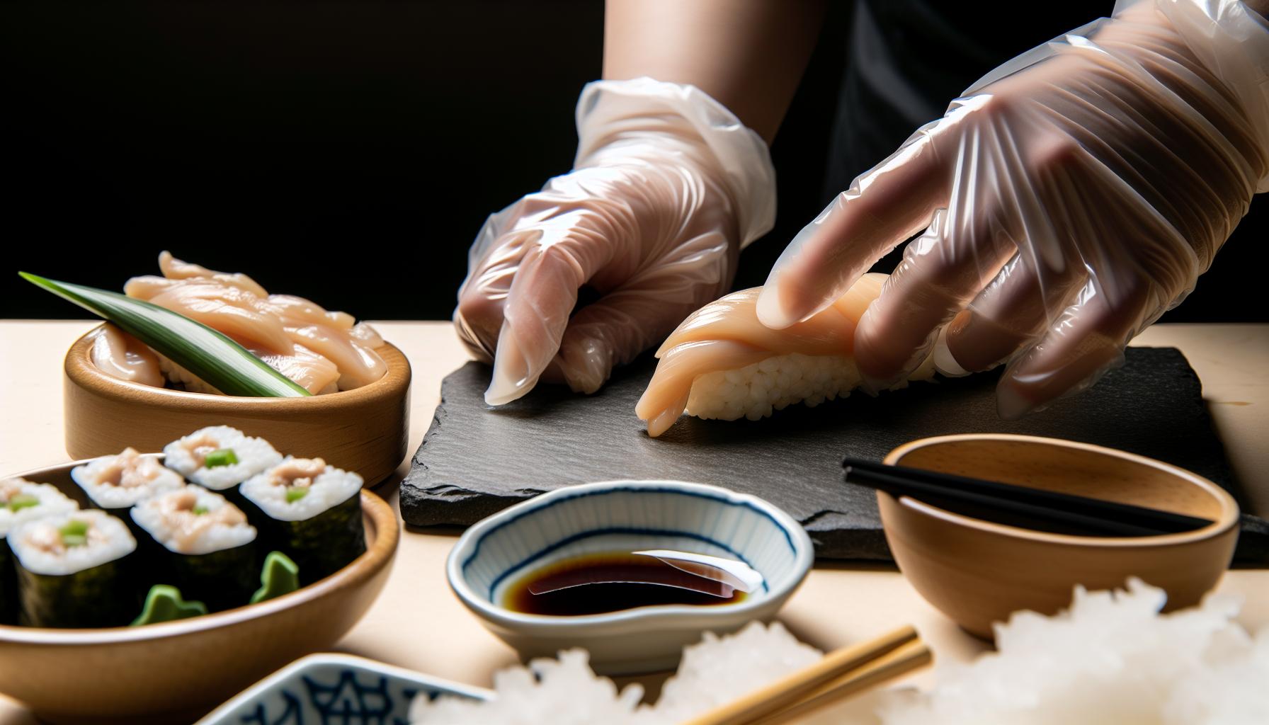 Ingredientes que necesitarás para el sushi de pollo