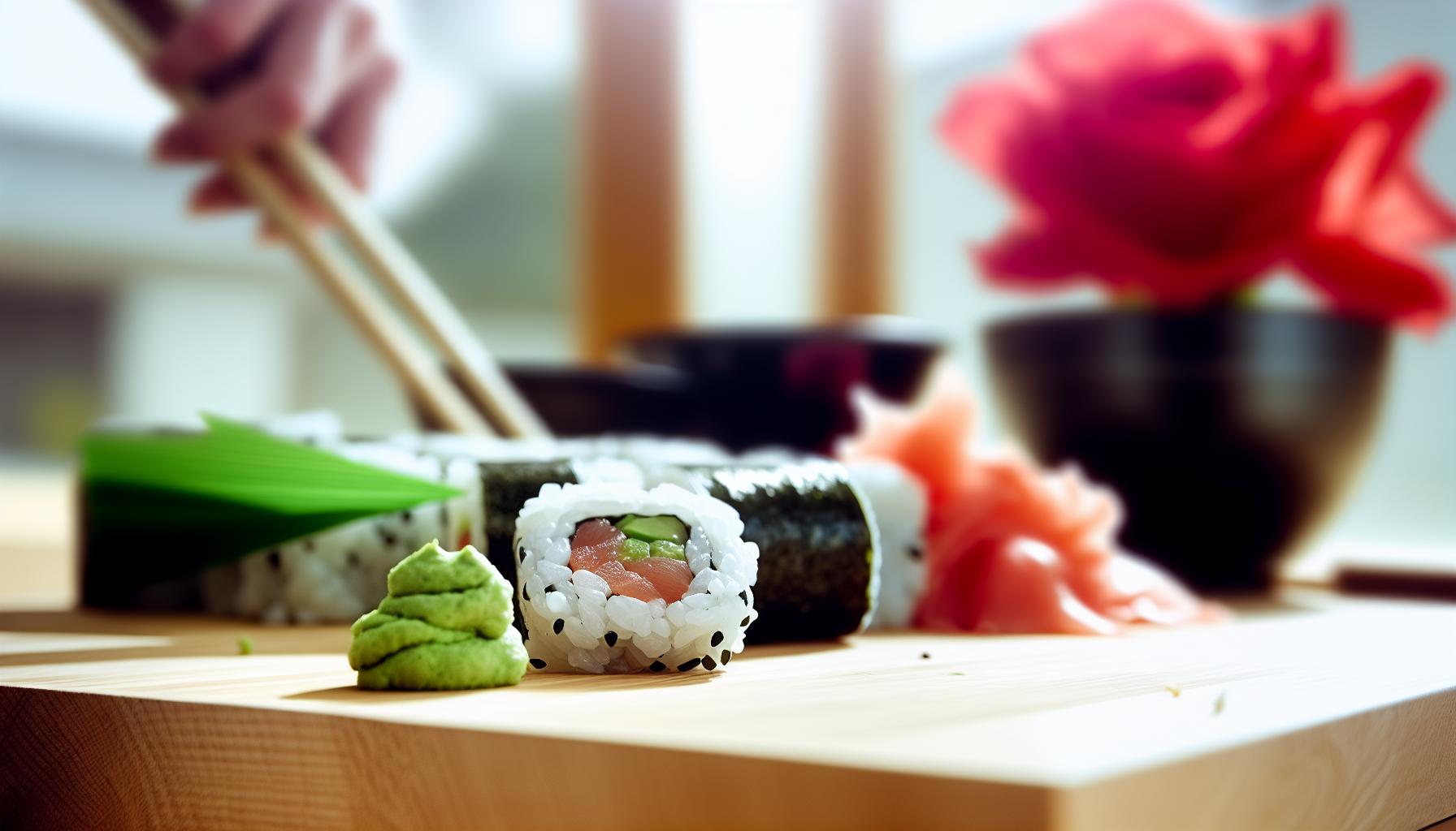 Ingredientes que necesitarás para un sushi perfecto con wasabi