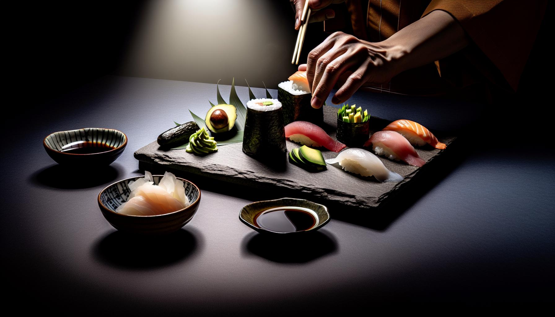 Ingredientes que necesitarás para el sushi en cubitera