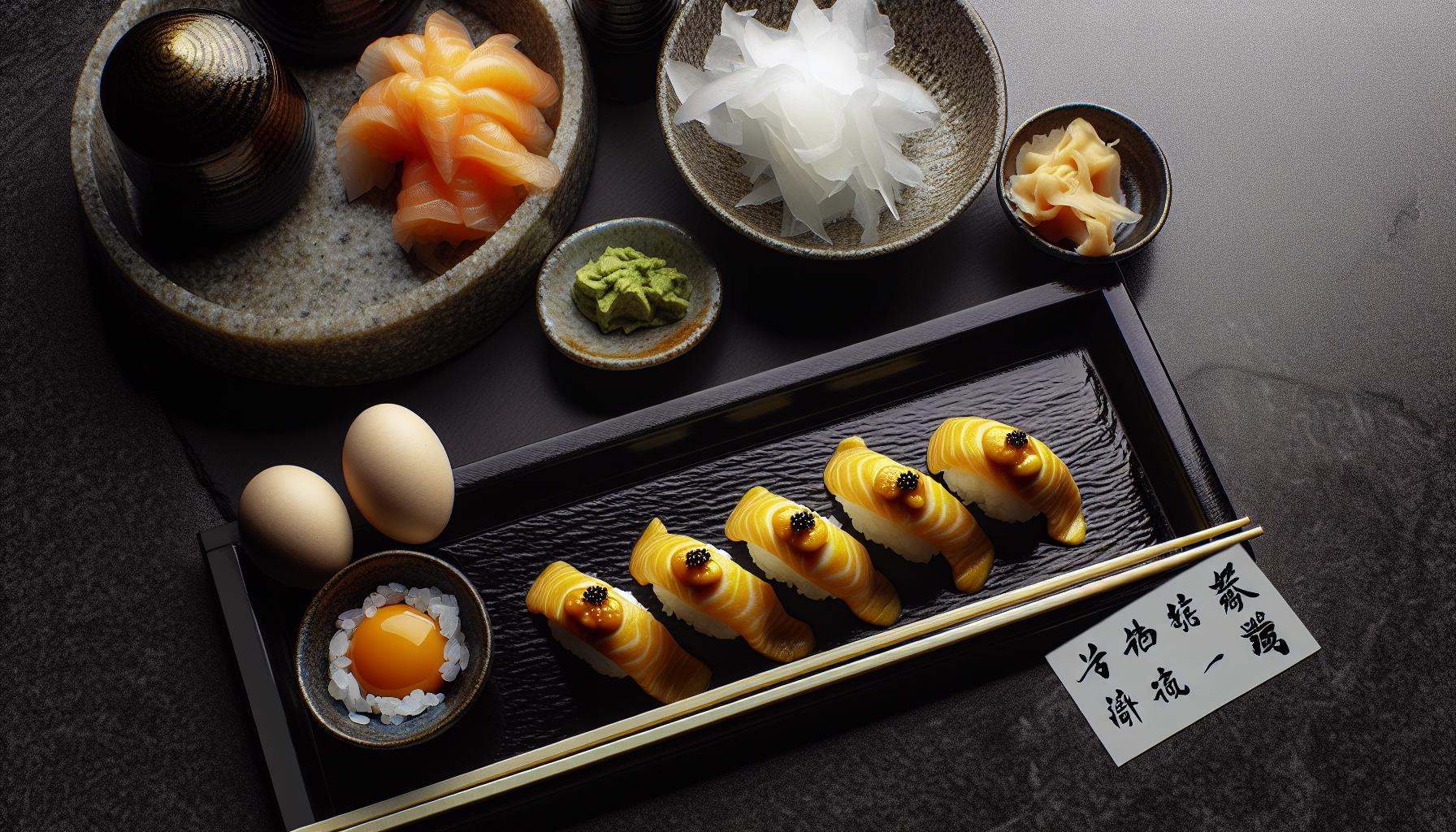 Ingredientes que necesitarás para el tamago sushi